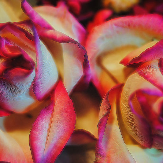 Pink and White Rose Unfolding Digital Image Download