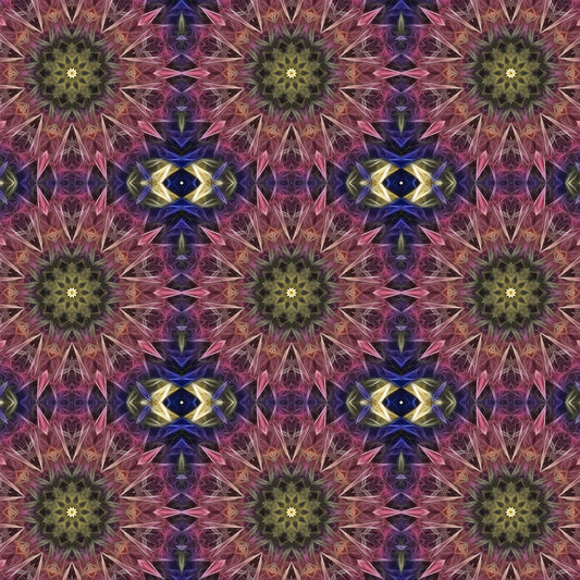 Pink and Yellow Kaleidoscope Digital Image Download