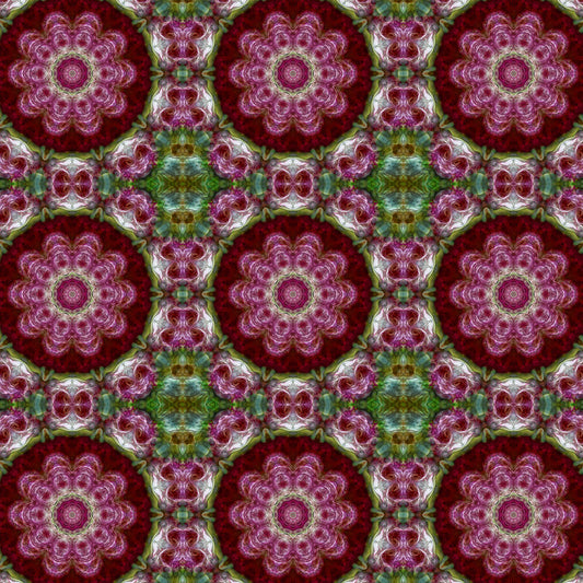Pink Flower Kaleidoscope Digital Image Download