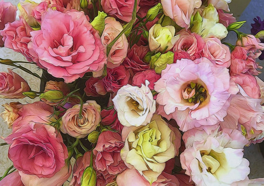 Pink Lisianthus Digital Image Download