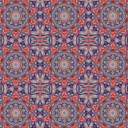 Pink Purple Kaleidoscope Digital Image Download