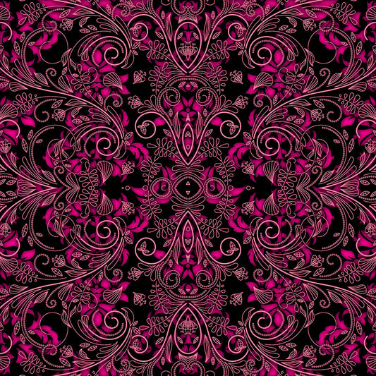 Pink Vines and Lace Digital Image Download