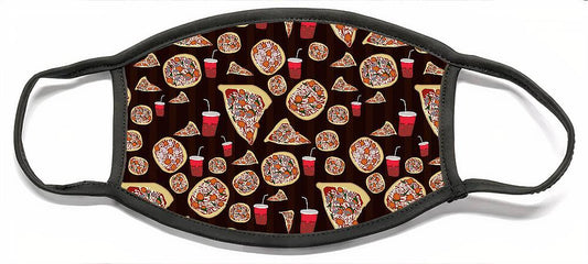 Pizza Pattern - Face Mask
