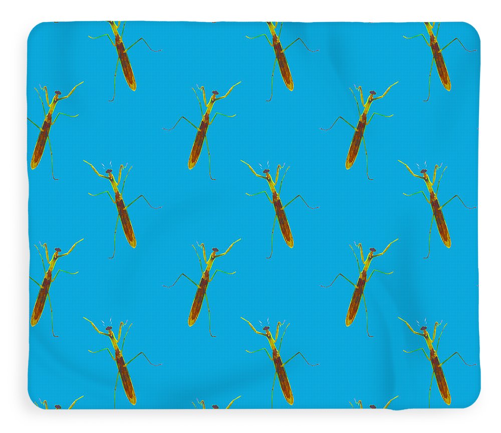 Praying Mantis Pattern - Blanket