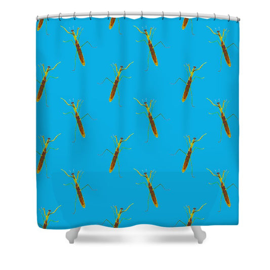 Praying Mantis Pattern - Shower Curtain