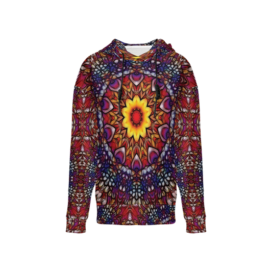 Blue red Purple Kaleidoscope Women’s Relaxed Fit Hoodie
