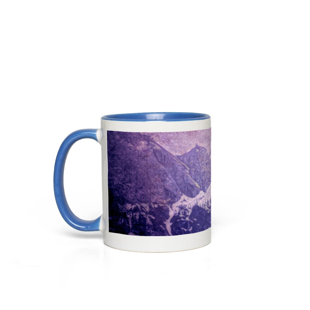 Mountains Distant Vintage Travel Accent Mugs