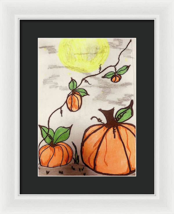 Pumpkin Patch - Framed Print