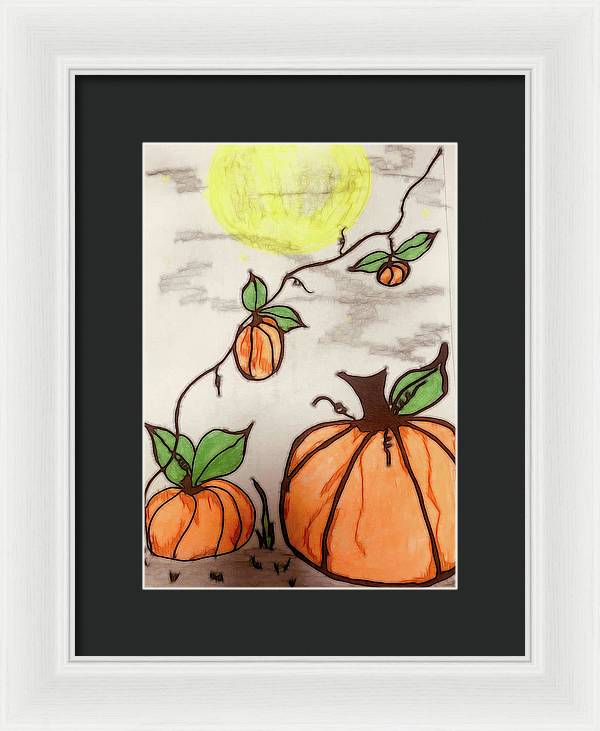 Pumpkin Patch - Framed Print