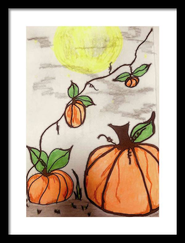 Pumpkin Patch - Framed Print