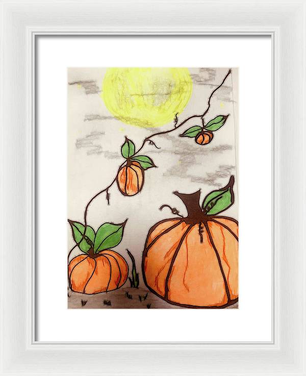 Pumpkin Patch - Framed Print