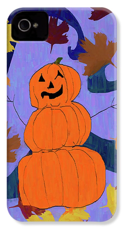 Pumpkin Snowman - Phone Case