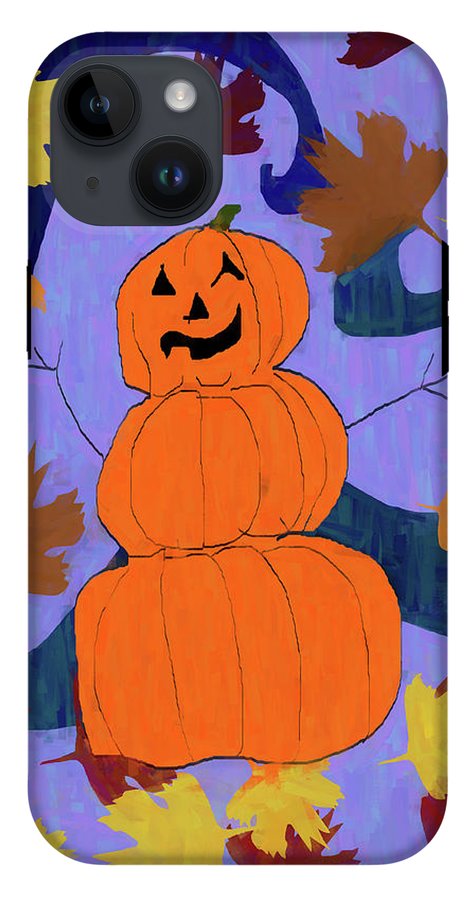 Pumpkin Snowman - Phone Case