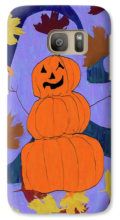 Pumpkin Snowman - Phone Case