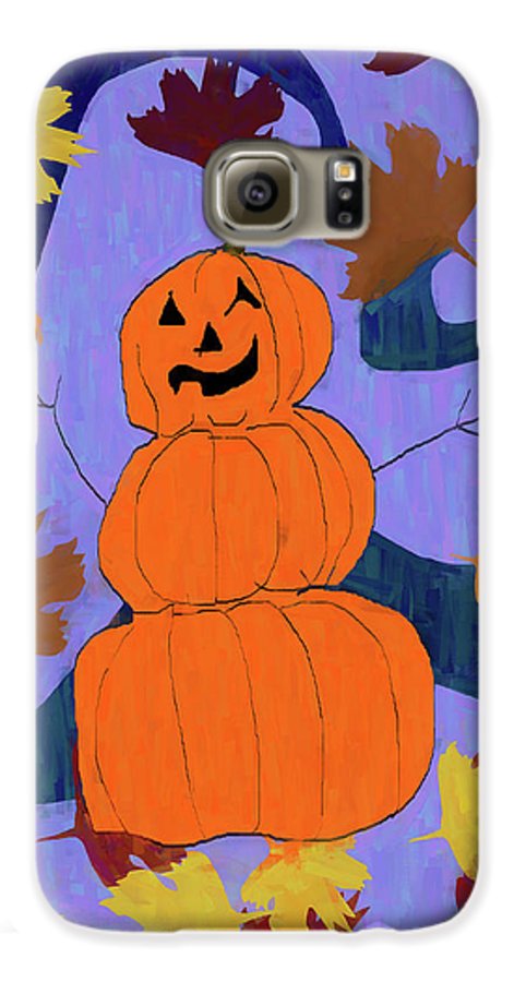 Pumpkin Snowman - Phone Case