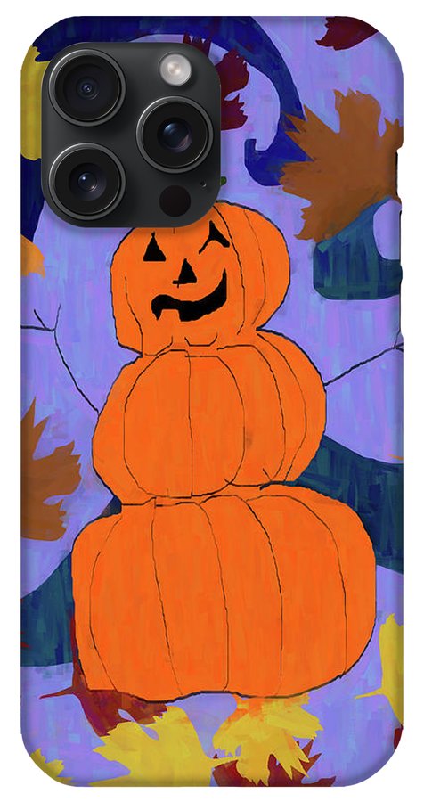 Pumpkin Snowman - Phone Case