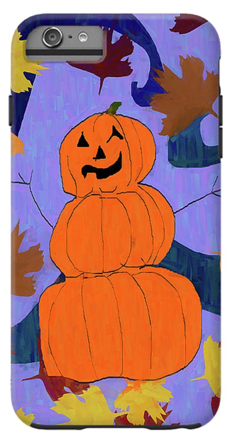 Pumpkin Snowman - Phone Case