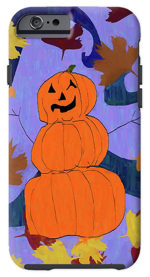 Pumpkin Snowman - Phone Case