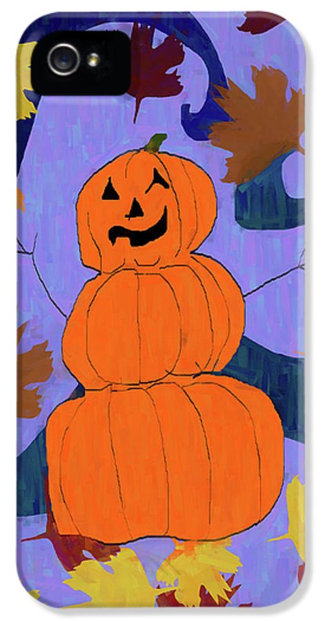 Pumpkin Snowman - Phone Case