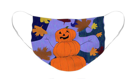 Pumpkin Snowman - Face Mask