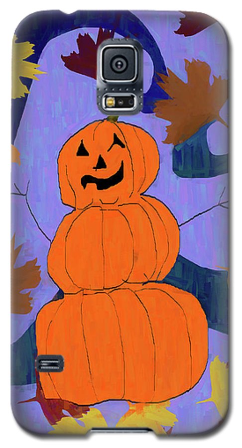 Pumpkin Snowman - Phone Case