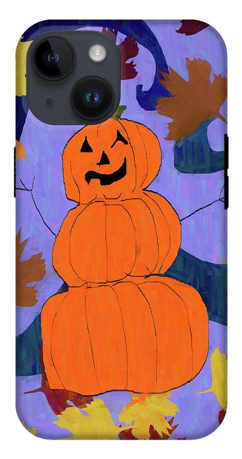 Pumpkin Snowman - Phone Case