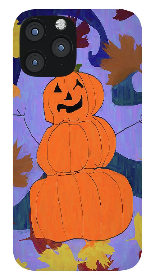 Pumpkin Snowman - Phone Case