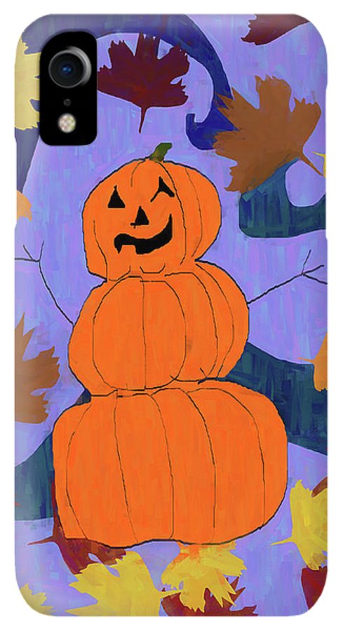 Pumpkin Snowman - Phone Case