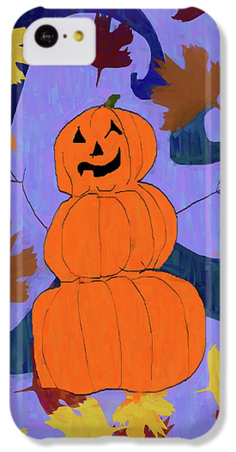 Pumpkin Snowman - Phone Case