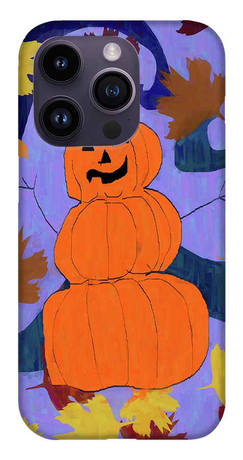 Pumpkin Snowman - Phone Case