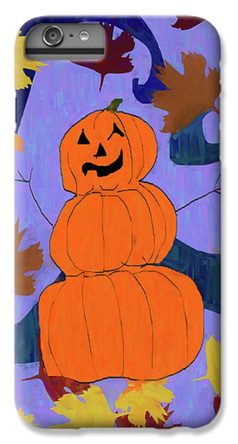 Pumpkin Snowman - Phone Case