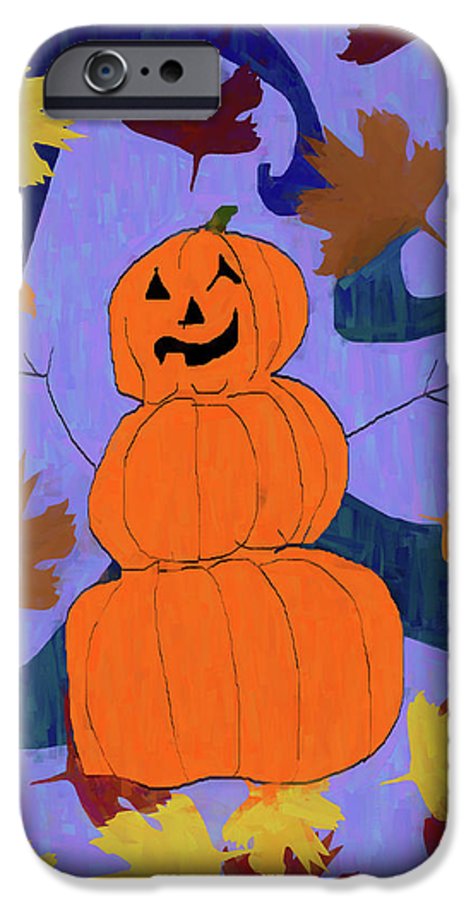 Pumpkin Snowman - Phone Case