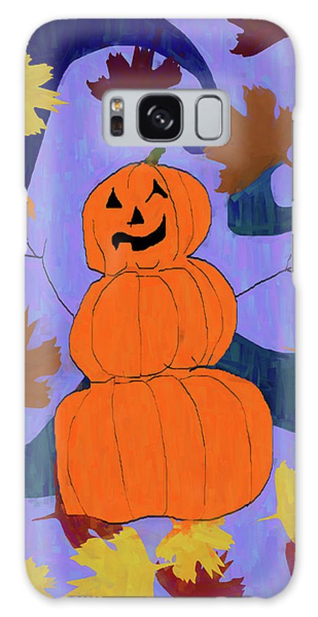 Pumpkin Snowman - Phone Case