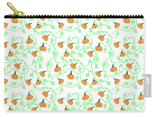 Pumpkin Vines Pattern - Carry-All Pouch