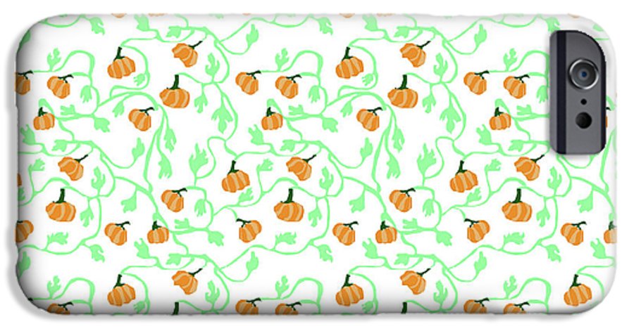 Pumpkin Vines Pattern - Phone Case
