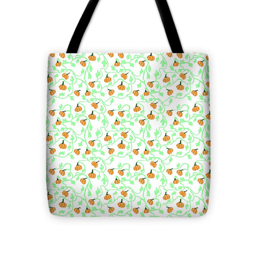 Pumpkin Vines Pattern - Tote Bag