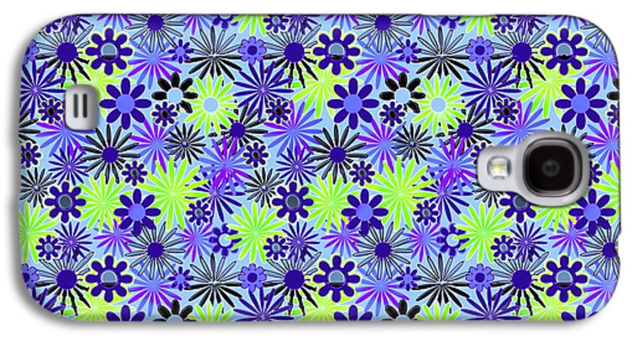 Purple and Green Daisies Variation 4 - Phone Case