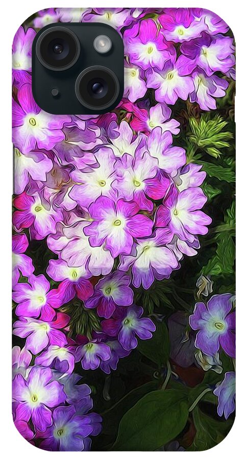 Purple and White Flowers - Phone Case