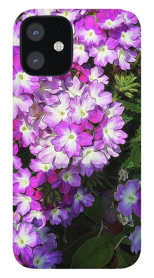 Purple and White Flowers - Phone Case
