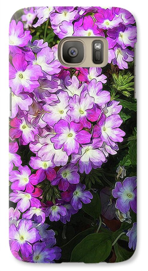 Purple and White Flowers - Phone Case