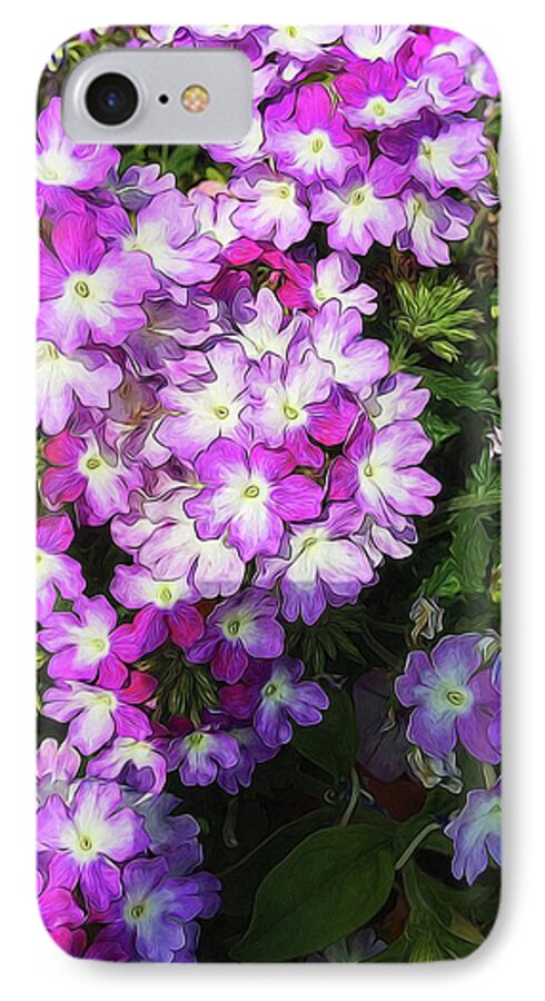 Purple and White Flowers - Phone Case