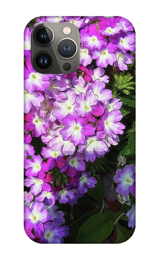 Purple and White Flowers - Phone Case