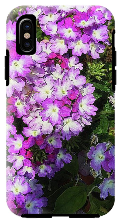 Purple and White Flowers - Phone Case