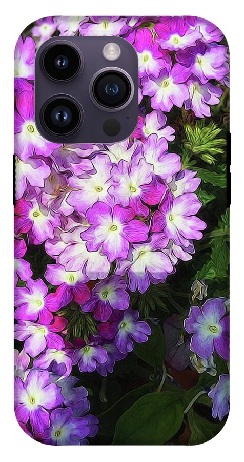 Purple and White Flowers - Phone Case