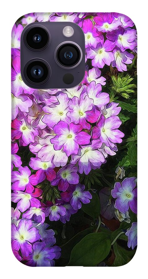 Purple and White Flowers - Phone Case