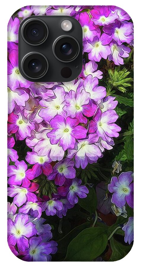 Purple and White Flowers - Phone Case