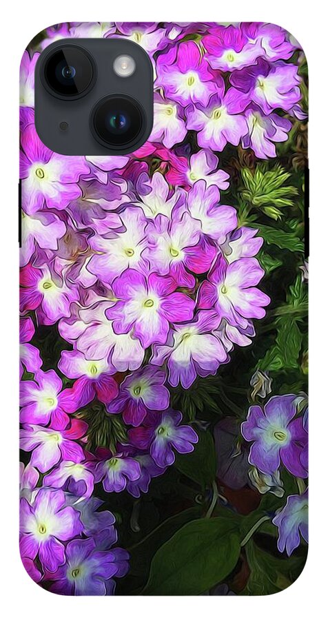 Purple and White Flowers - Phone Case