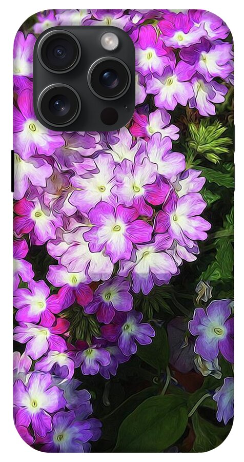 Purple and White Flowers - Phone Case