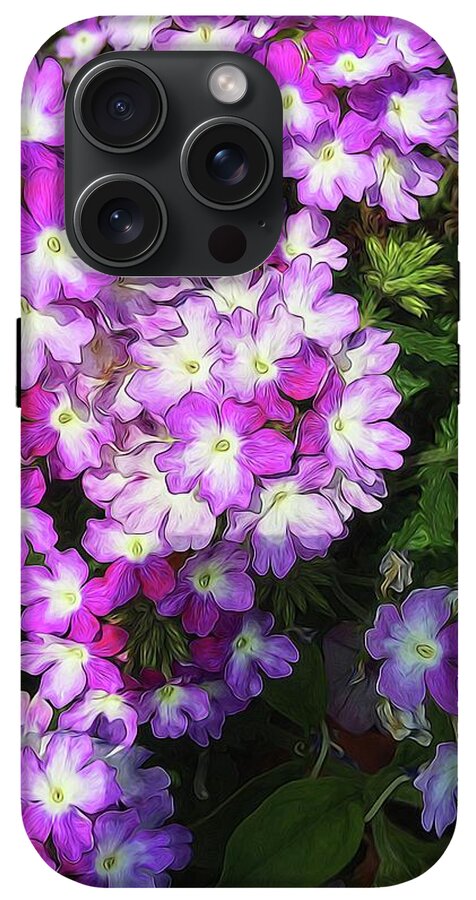 Purple and White Flowers - Phone Case
