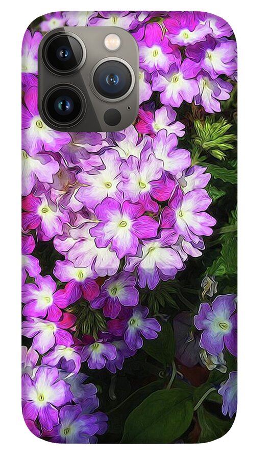 Purple and White Flowers - Phone Case